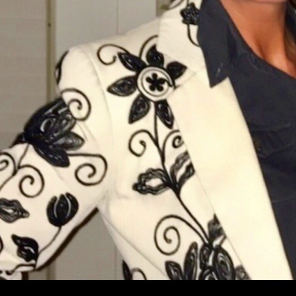 Authentic Gorgeous Vintage Sequin Light Gray & Bl… - image 2